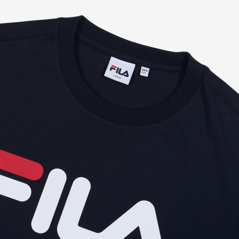 2072- HÀNG CHÍNH HÃNG - ÁO THUN FILA - LOGO BASIC *NAVY - CODE: FS2RSC2001X-INA
