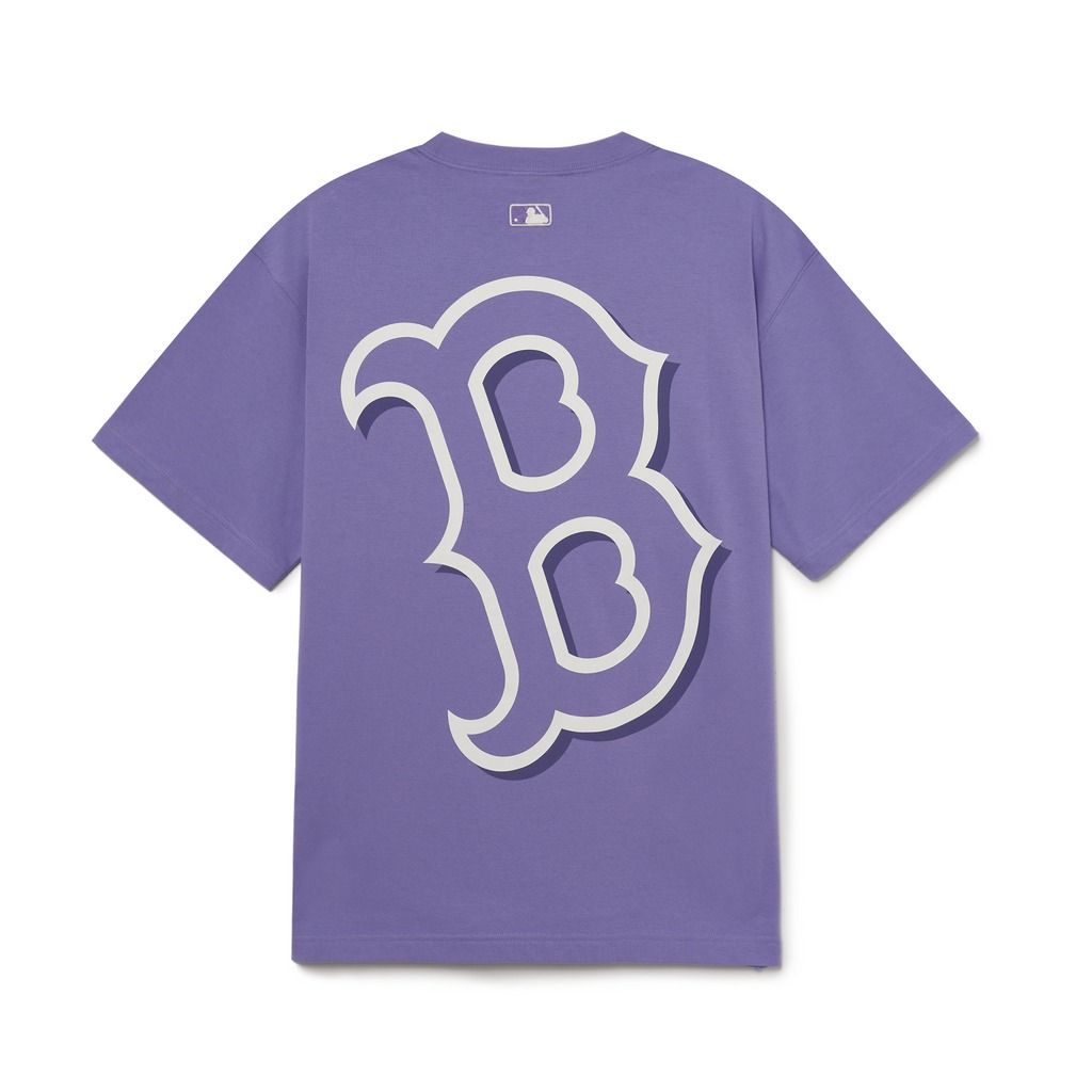 1303 - HÀNG CHÍNH HÃNG - ÁO THUN MLB - BASIC MEGA LOGO B - TÍM - CODE: 3ATSB0433-43LDD