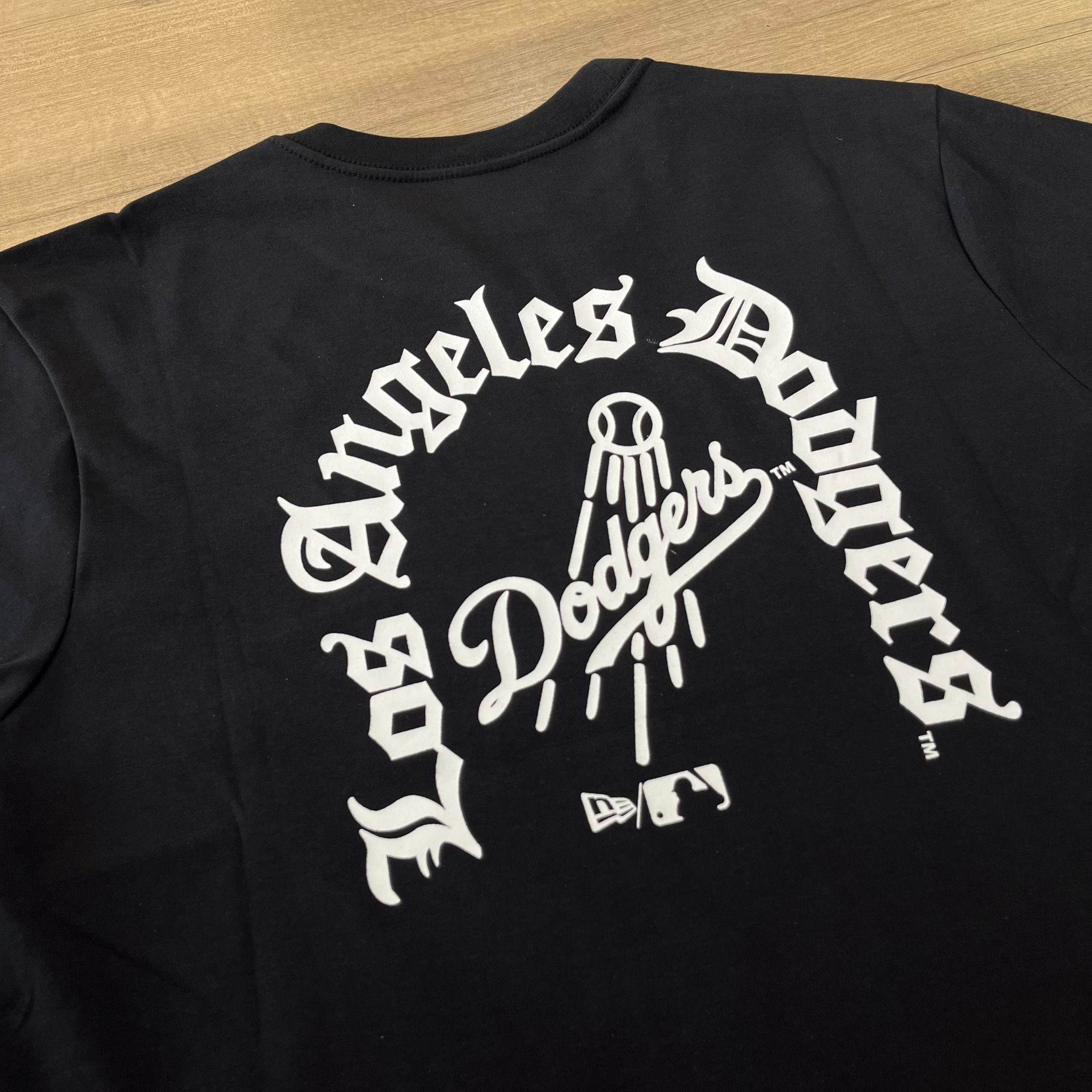 0734 - HÀNG CHÍNH HÃNG - ÁO THUN NEW ERA - LA DODGER ĐEN - *BLACK* - Code: 13083933
