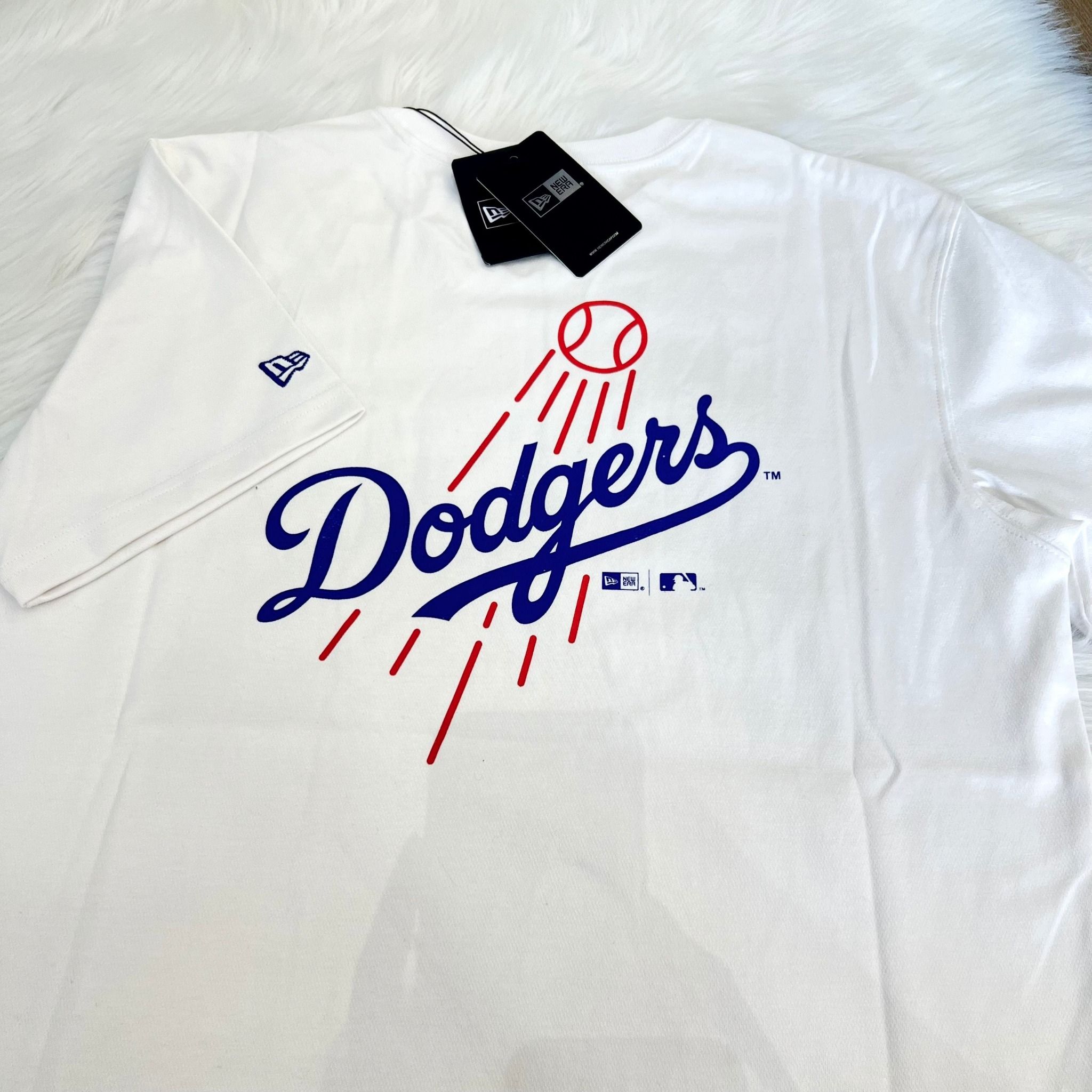 0854 - HÀNG CHÍNH HÃNG - ÁO THUN NEW ERA - LOGO LOS ANGELES TRẮNG - *WHITE* - Code: 13061699