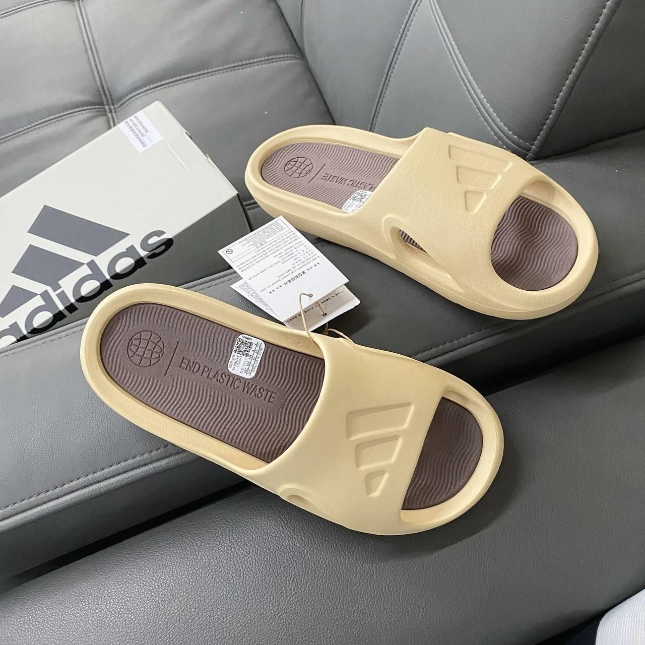 1092 - HÀNG CHÍNH HÃNG - DÉP ADIDAS ADICANE - BEGIE - CODE : HP9415
