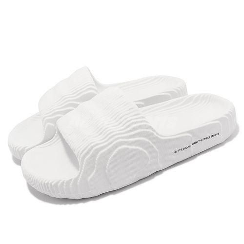 1104 - HÀNG CHÍNH HÃNG - DÉP ADIDAS 22 - BẬC THANG * MÀU TRẮNG * Code: HQ4672