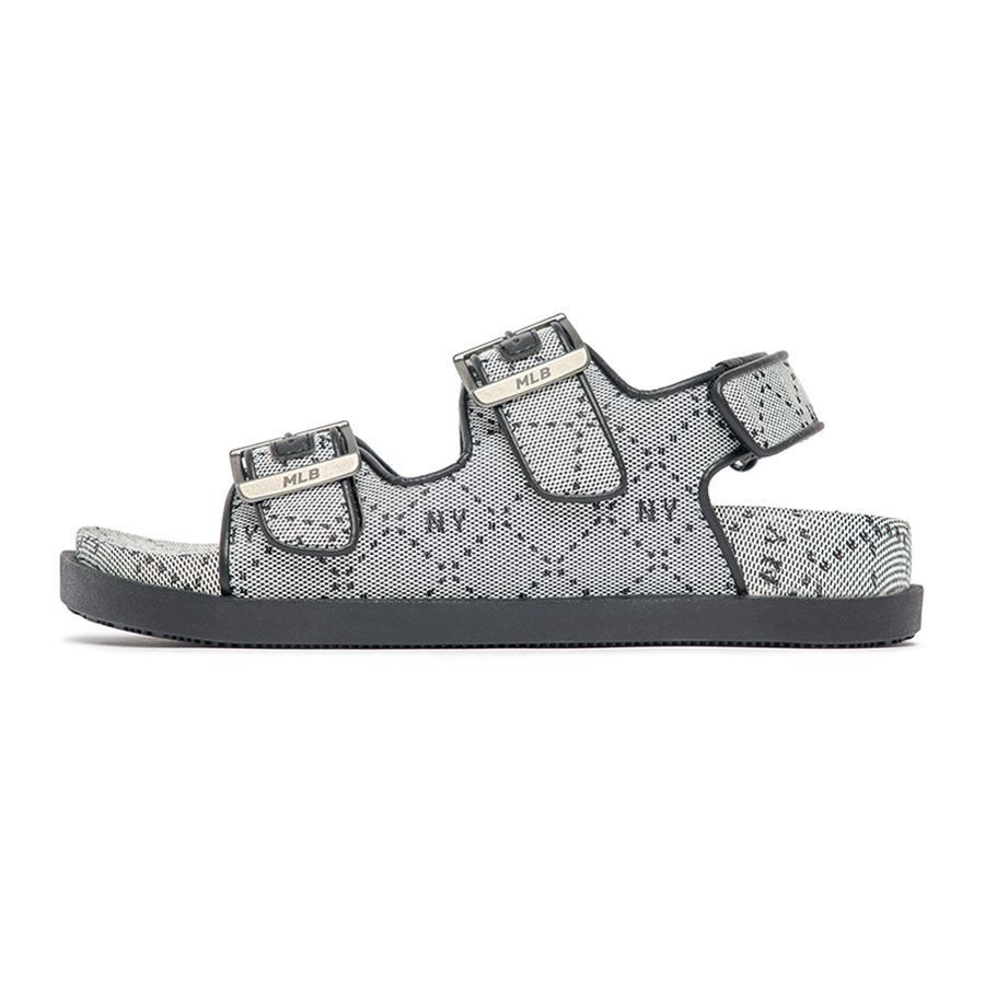 1050 - HÀNG CHÍNH HÃNG - GIÀY SANDAL MLB - MONO DIA - XÁM ĐEN - CODE: 3ASDCSJ33