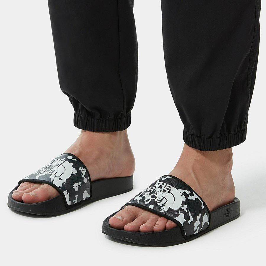 1395 - HÀNG CHÍNH HÃNG - DÉP THE NORTH FACE BASE CAMP SLIDE III *BLACK CAMO* - CODE: NF0A4T2R345