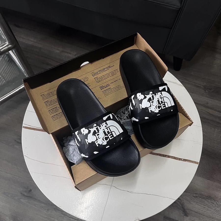 1395 - HÀNG CHÍNH HÃNG - DÉP THE NORTH FACE BASE CAMP SLIDE III *BLACK CAMO* - CODE: NF0A4T2R345