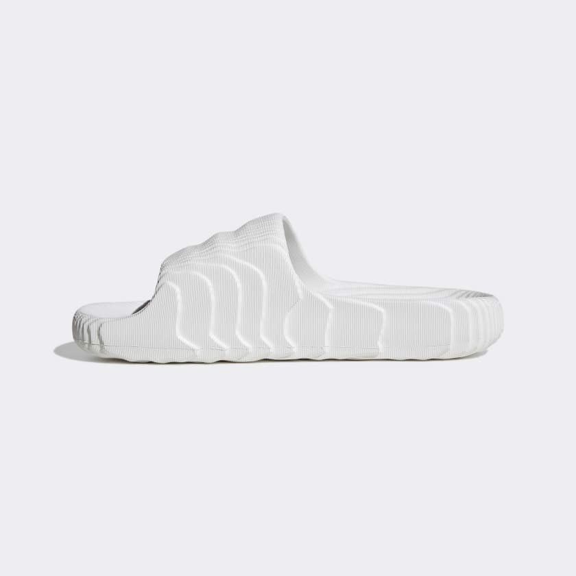 1104 - HÀNG CHÍNH HÃNG - DÉP ADIDAS 22 - BẬC THANG * MÀU TRẮNG * Code: HQ4672