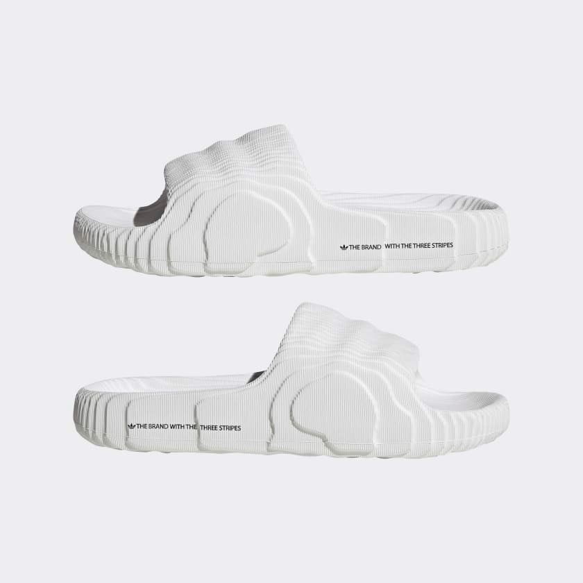 1104 - HÀNG CHÍNH HÃNG - DÉP ADIDAS 22 - BẬC THANG * MÀU TRẮNG * Code: HQ4672