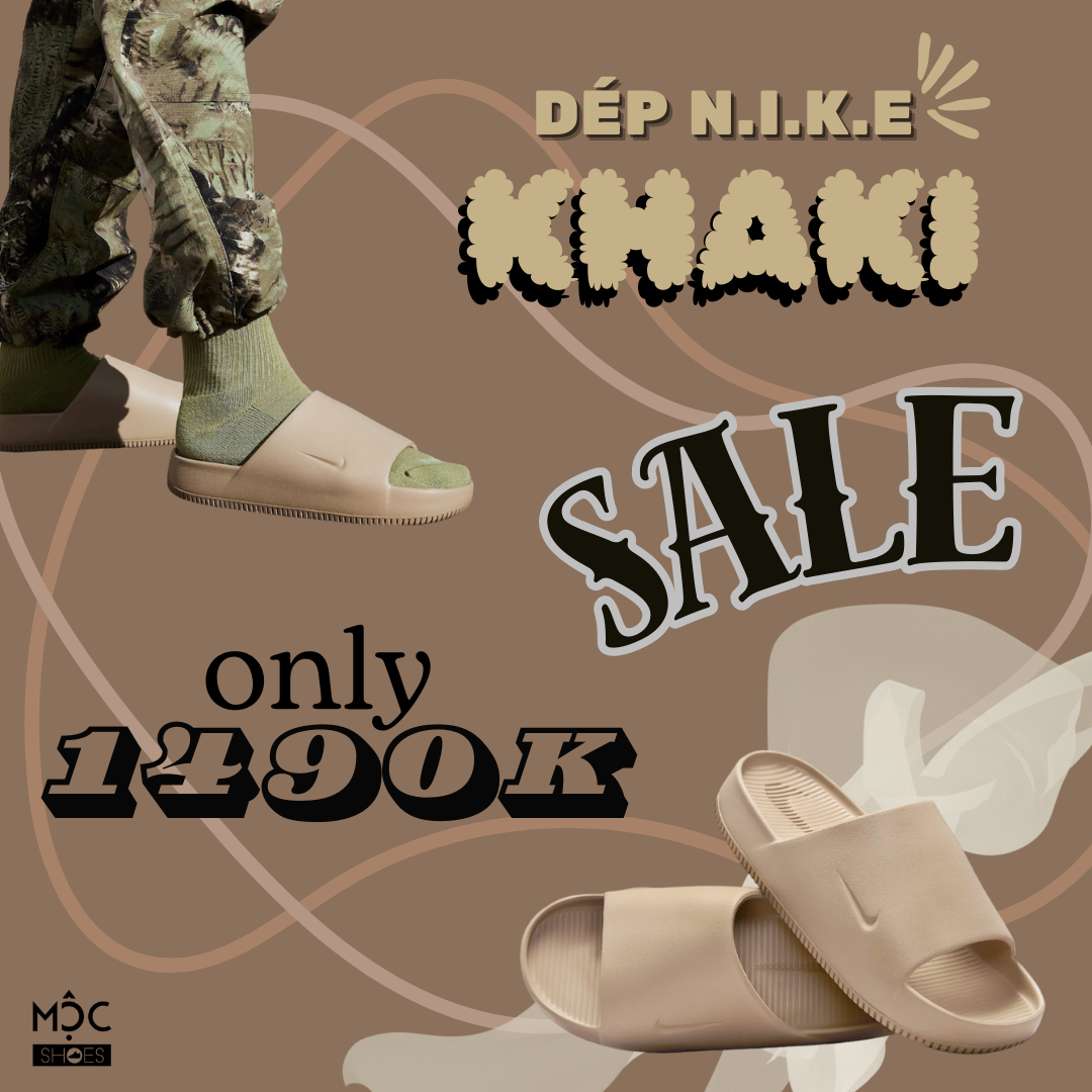 2042 - HÀNG CHÍNH HÃNG - DÉP NIKE CALM SLIDE *KHAKI* - CODE: FD4116-201