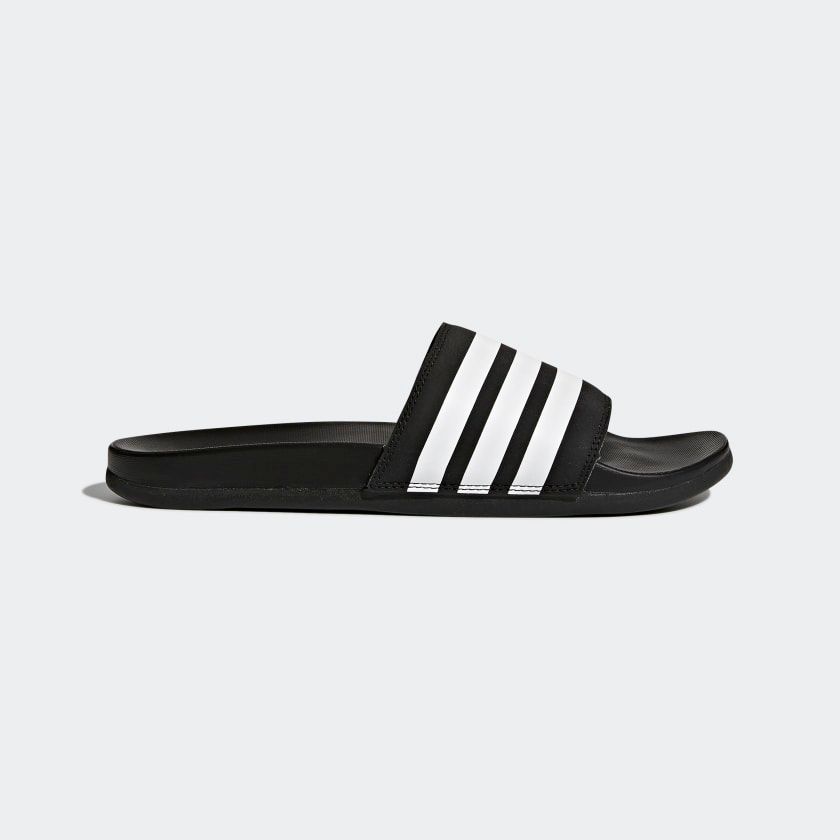  0187 - HÀNG CHÍNH HÃNG - DÉP ADIDAS CLOUDFOAM COMFORT - ĐEN SỌC TRẮNG - (6) - Code: AP9971 