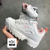  0023 - HÀNG CHÍNH HÃNG - GIÀY FILA DISRUPTOR CÁ MẬP - *WHITE/PINK* - 2021** - Code: FS1HTA1074X WPK-1 