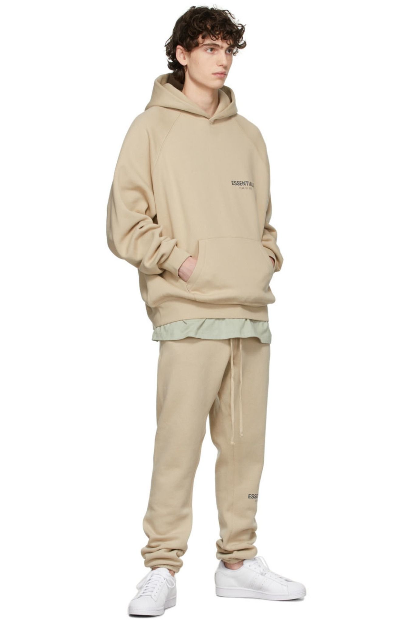  0264 - [CHÍNH HÃNG] -  Áo Hoodie Essential FOG ss21 - Màu *BEIGE* 