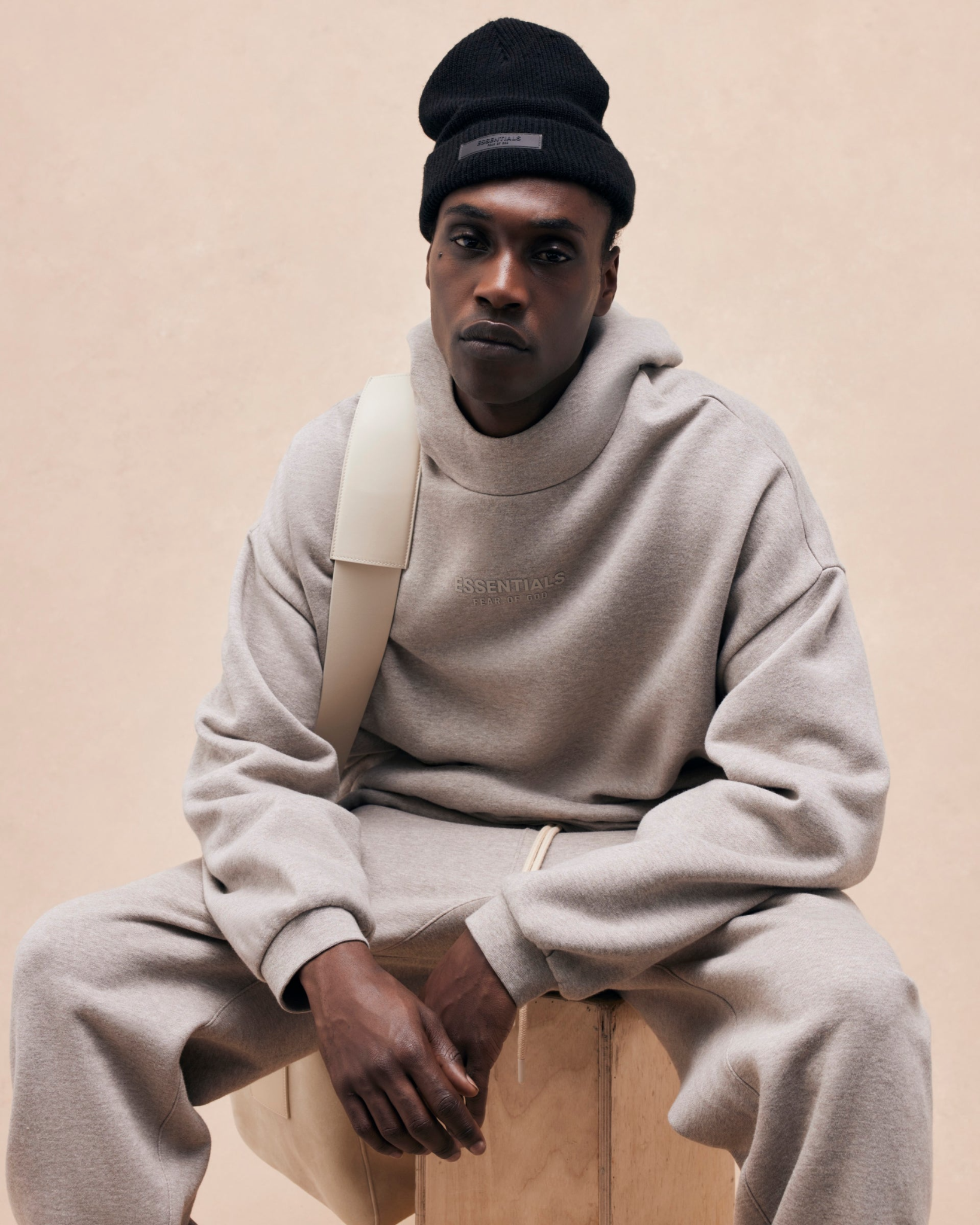 2059 - HÀNG CHÍNH HÃNG - ÁO FEAR OF GOD ESSENTIALS PULL - OVER HOODIE CORE HEATHER (XÁM)