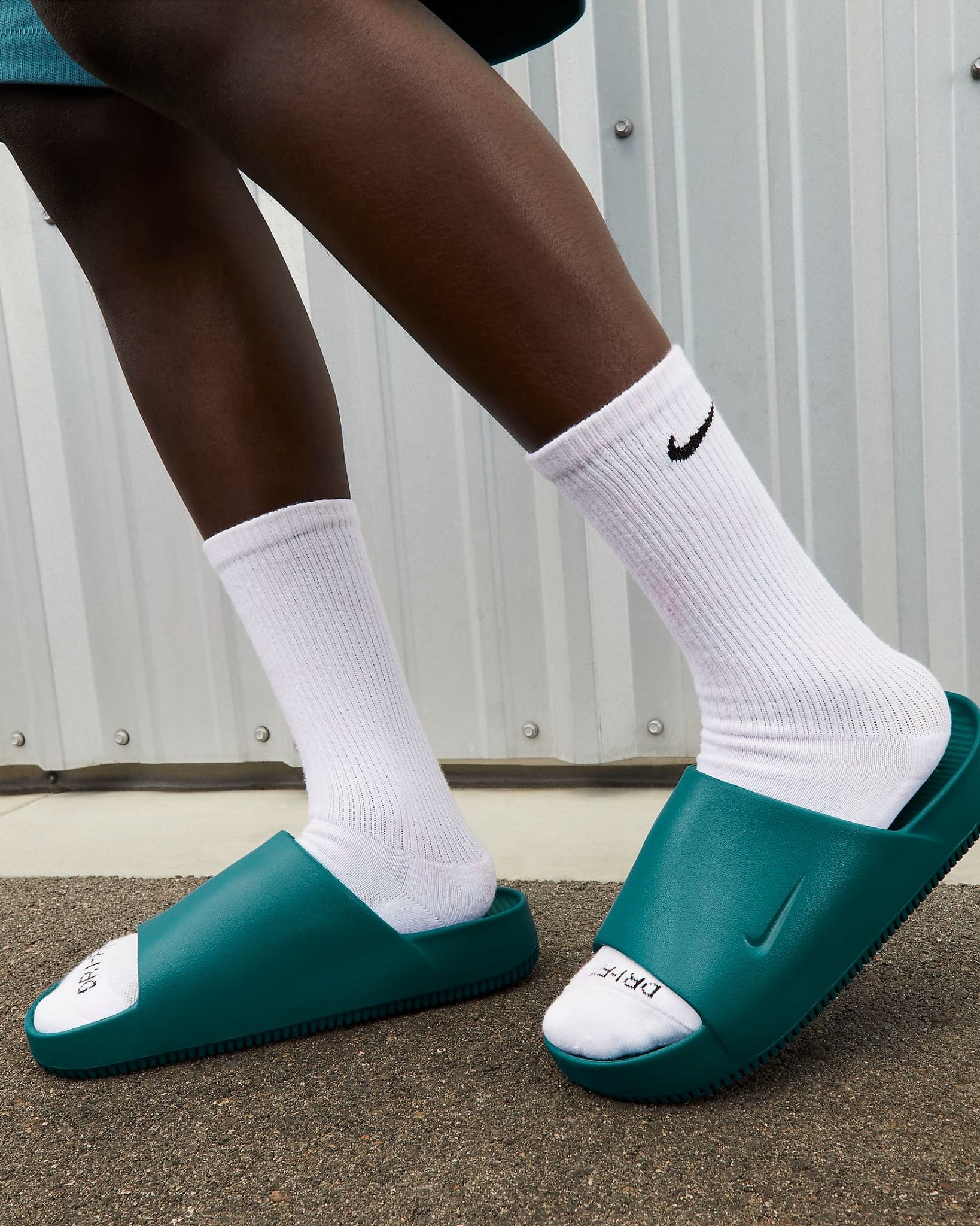 1639 - HÀNG CHÍNH HÃNG - DÉP NIKE CALM SLIDE *GEODE TEAL* - CODE: FD4116-300