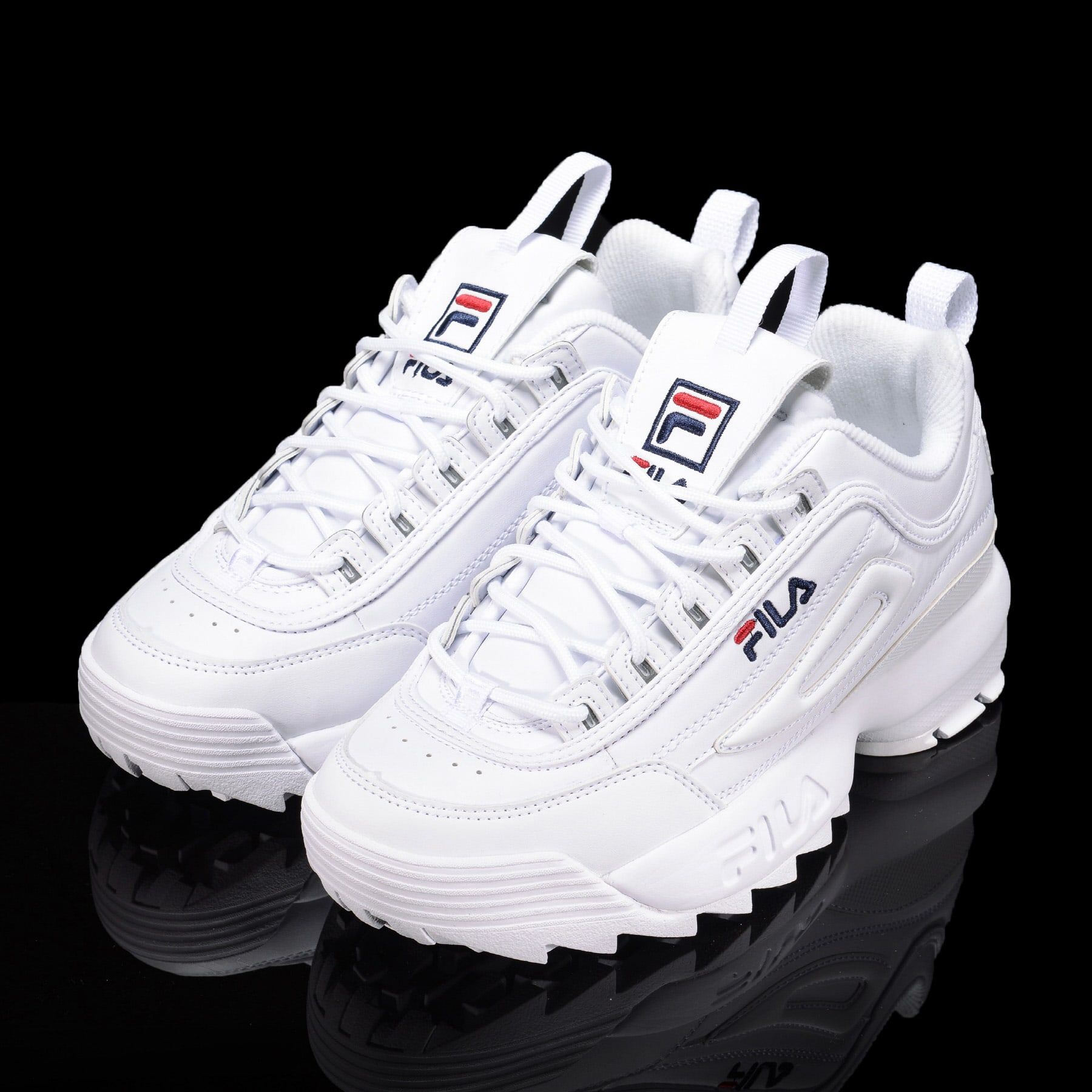 0024 - HÀNG CHÍNH HÃNG - GIÀY FILA DISRUPTOR 2 CÁ MẬP - *WHITE* - 2021** - Code: FS1HTA1071X-26