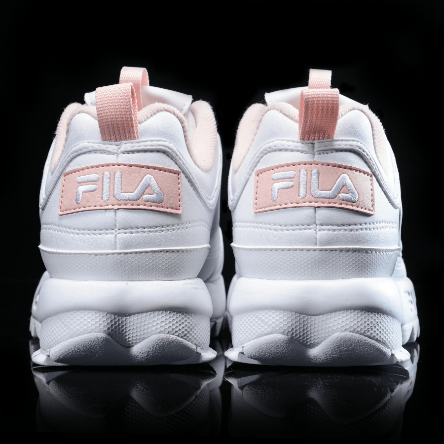 0023 - HÀNG CHÍNH HÃNG - GIÀY FILA DISRUPTOR CÁ MẬP - *WHITE/PINK* - 2021** - Code: FS1HTA1074X WPK-1