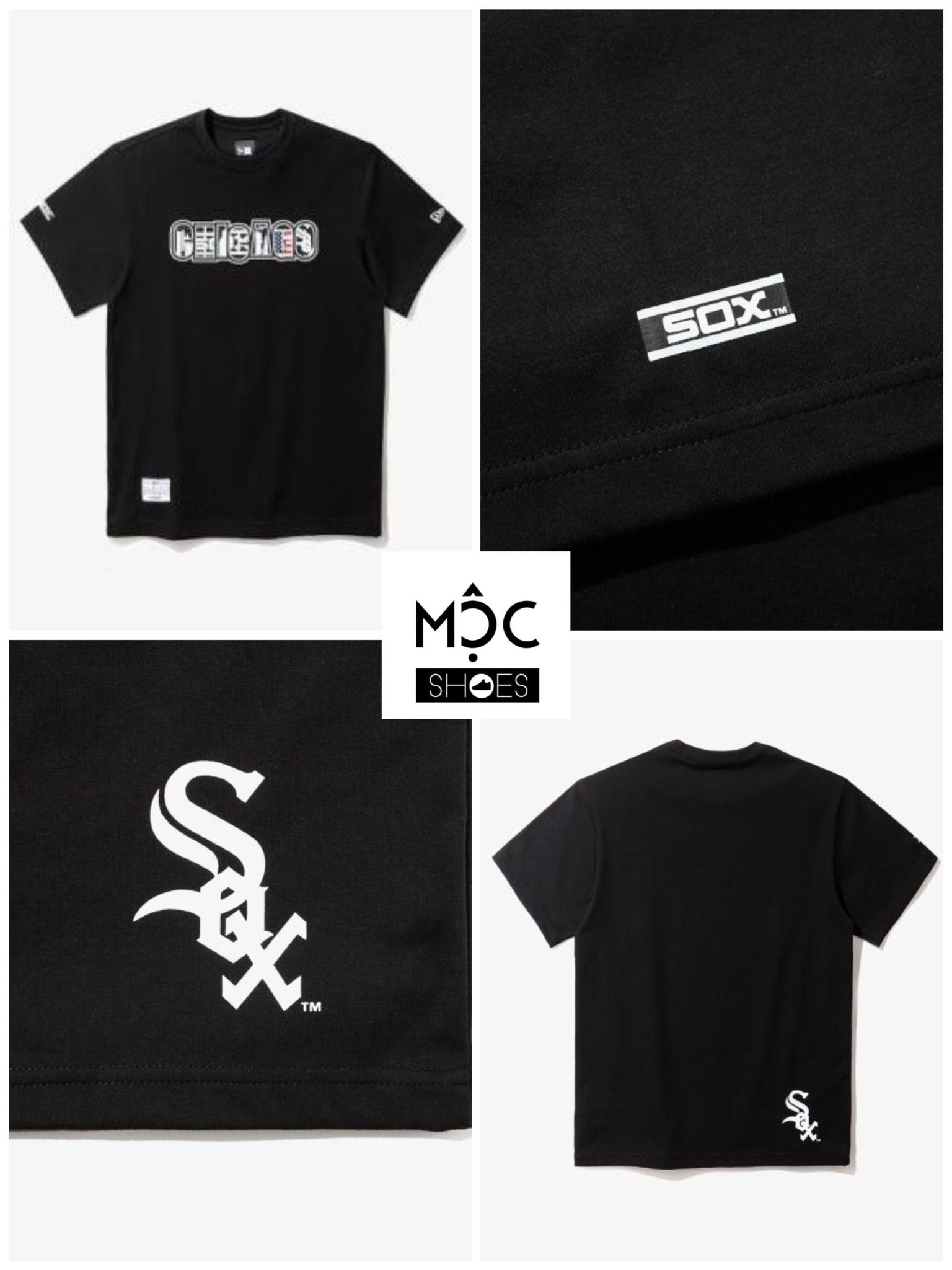 0681 - HÀNG CHÍNH HÃNG - ÁO THUN NEW ERA - GRAVITY CHICAGO ĐEN - *BLACK* - Code: 12354521