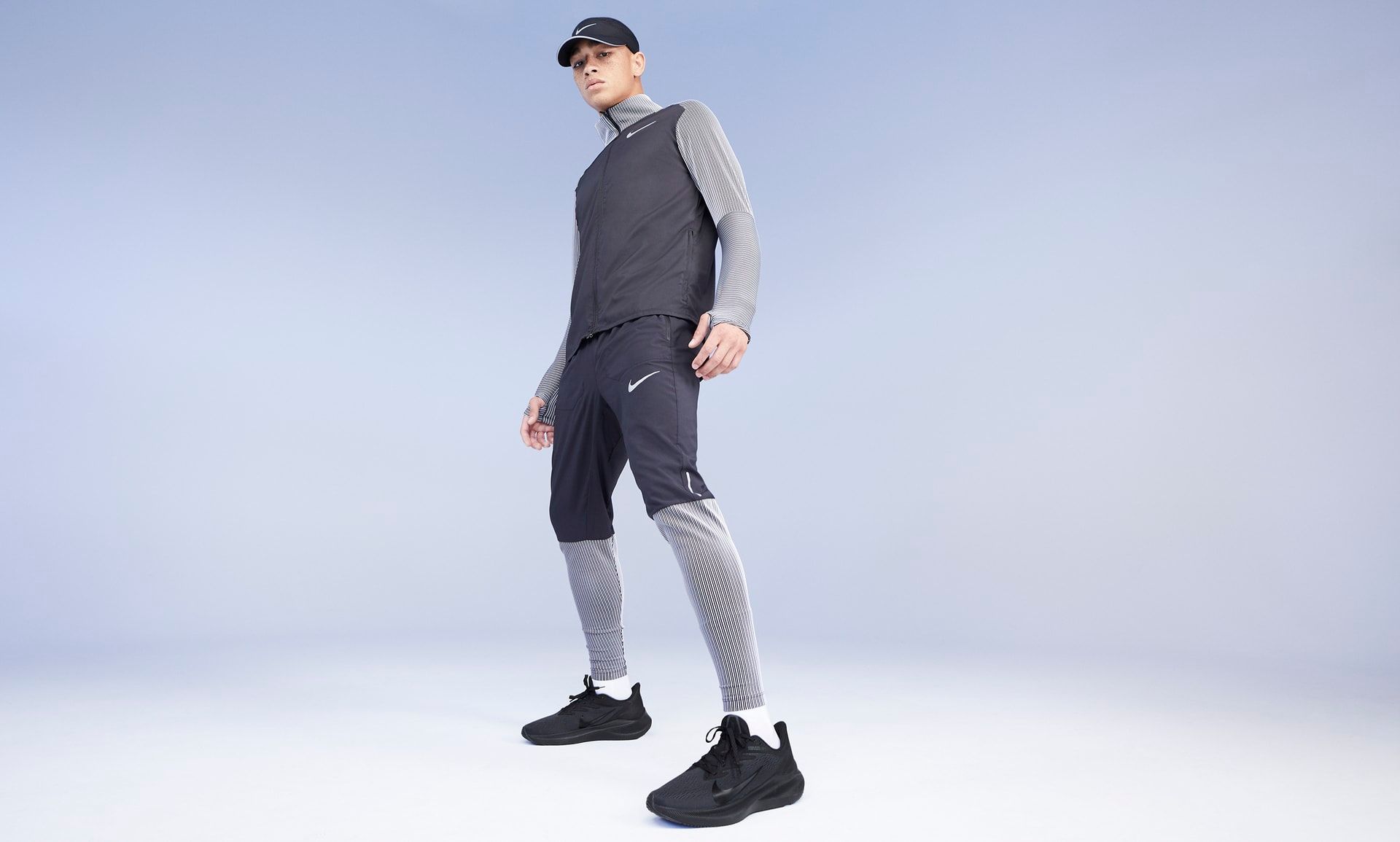 0071 - HÀNG CHÍNH HÃNG - GIÀY NIKE AIR ZOOM WINFLO 7 - TRIPLE BLACK - *ALL BLACK* - 2021** - Code: CJ0291-001