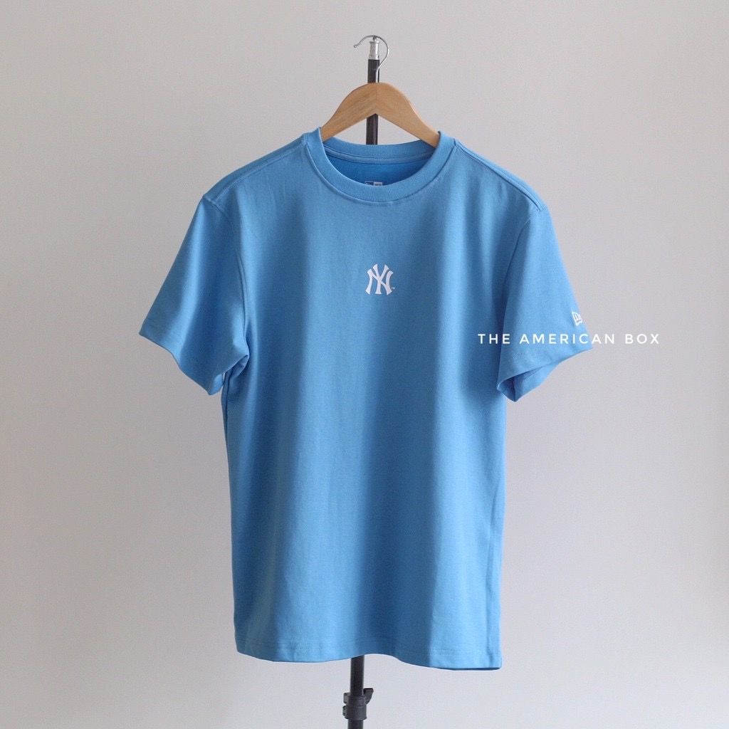 0361 - HÀNG CHÍNH HÃNG - ÁO THUN NEW ERA - New York Blue *BABY BLUE*