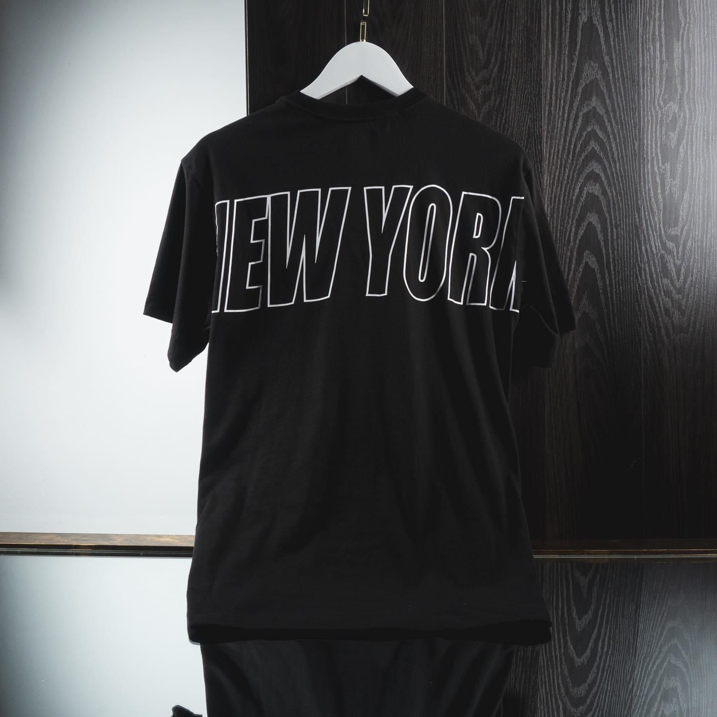 0363 - HÀNG CHÍNH HÃNG - ÁO THUN NEW ERA - NEW YORK *BLACK/WHITE*