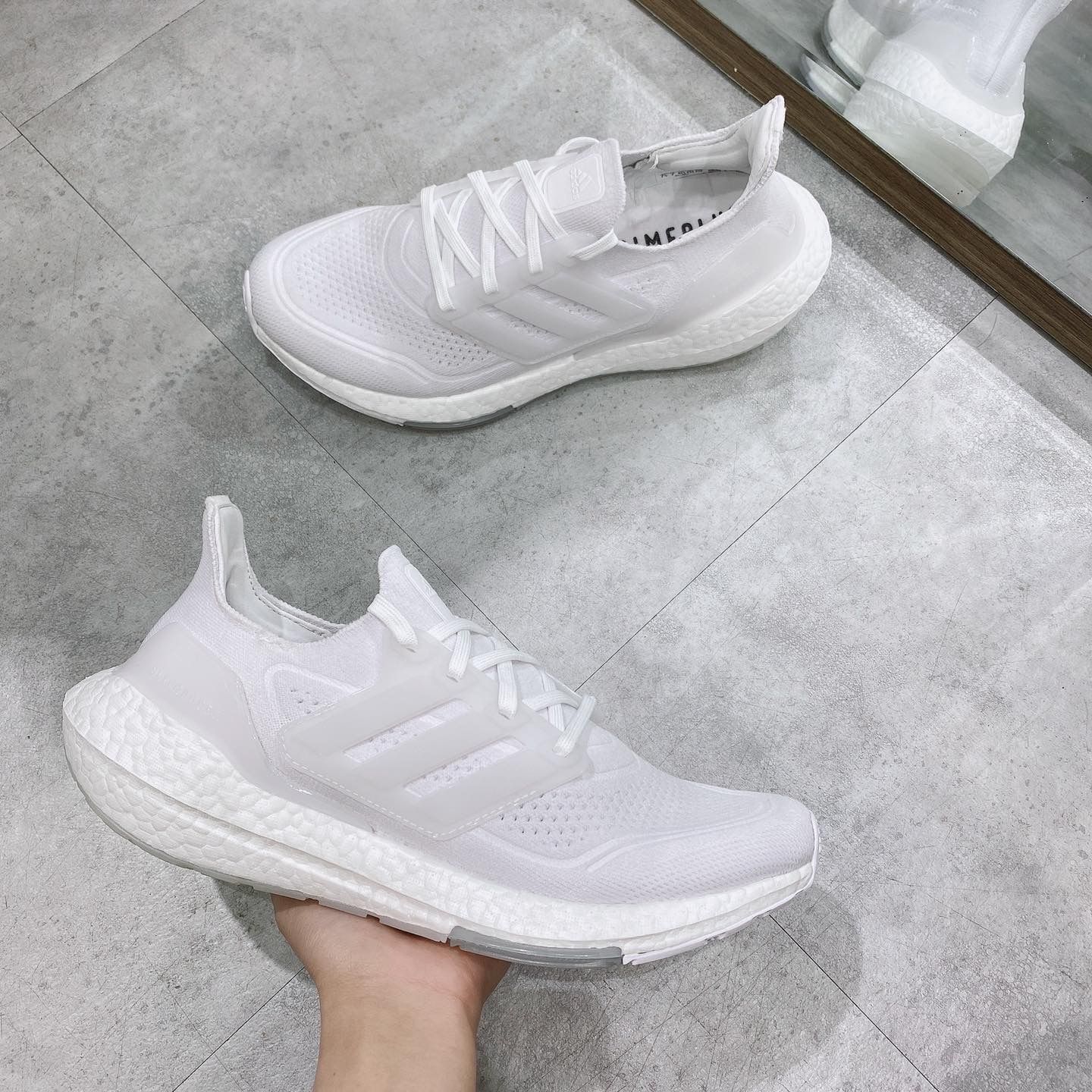 0140 - HÀNG CHÍNH HÃNG - GIÀY ADIDAS ULTRABOOST 21 TRIPLE WHITE - *ALL WHITE* - 2021** - Code: FY0379