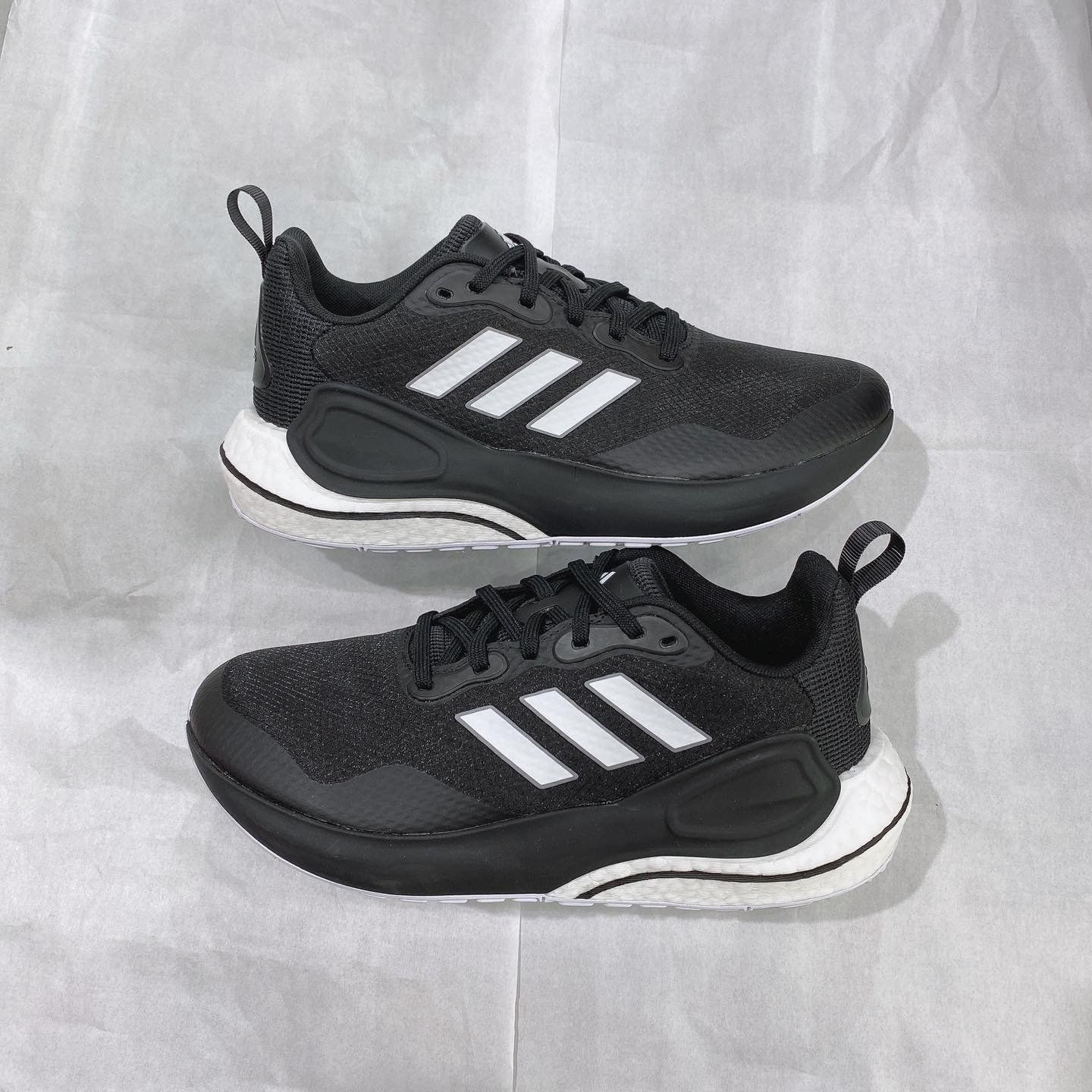 0141 - HÀNG CHÍNH HÃNG - GIÀY ADIDAS BOOST SEASONE MỚI NHẤT 2021 ĐEN SỌC TRẮNG - *CORE BLACK* - 2021** - Code: