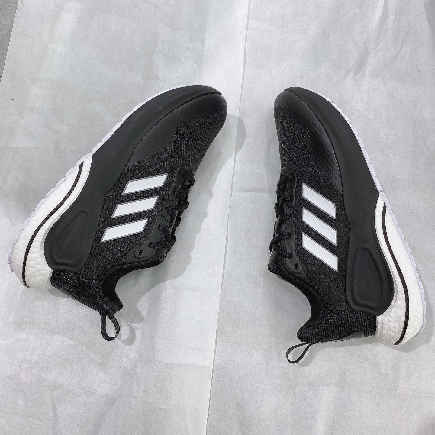 0141 - HÀNG CHÍNH HÃNG - GIÀY ADIDAS BOOST SEASONE MỚI NHẤT 2021 ĐEN SỌC TRẮNG - *CORE BLACK* - 2021** - Code: