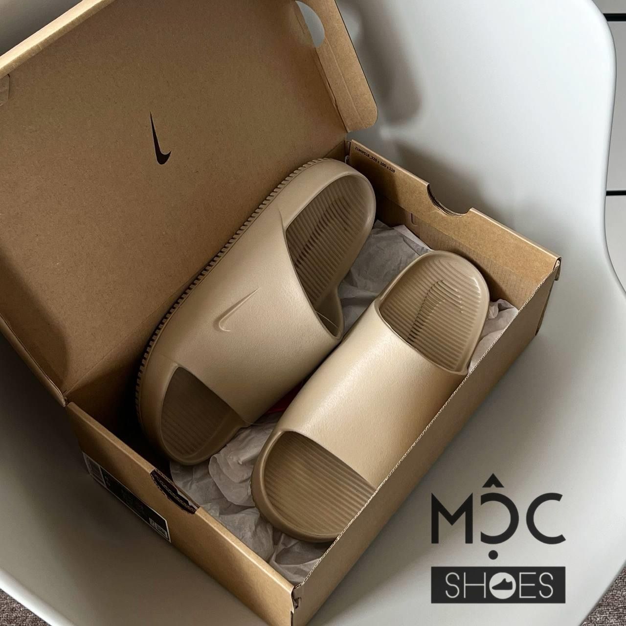 2042 - HÀNG CHÍNH HÃNG - DÉP NIKE CALM SLIDE *KHAKI* - CODE: FD4116-201