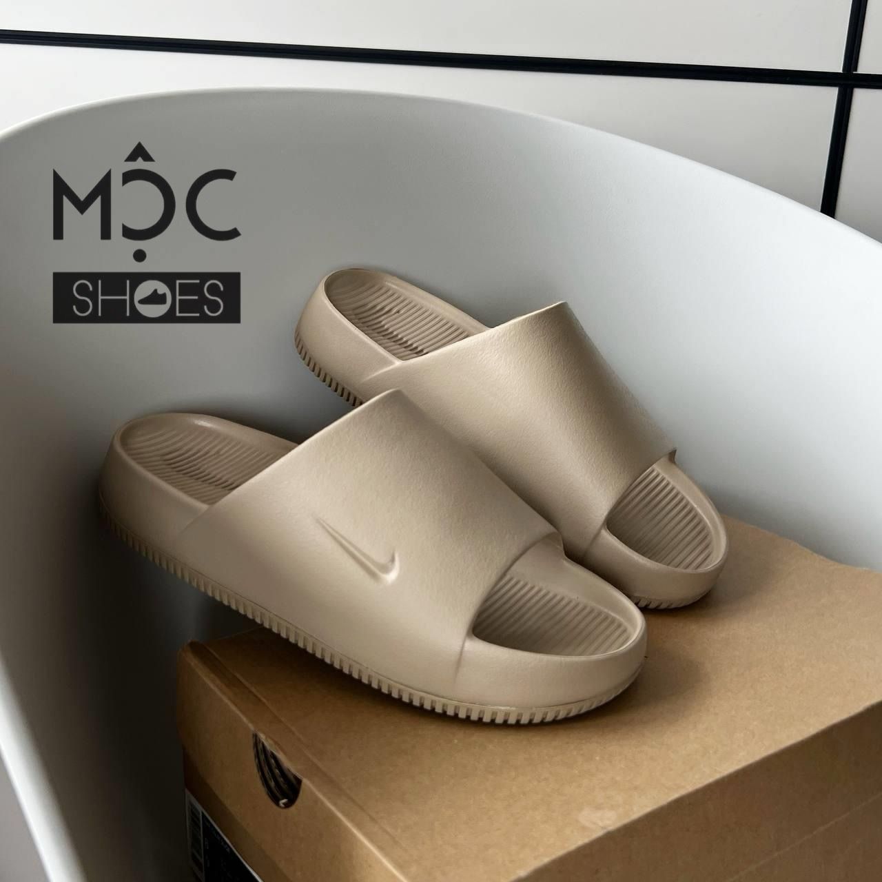 2042 - HÀNG CHÍNH HÃNG - DÉP NIKE CALM SLIDE *KHAKI* - CODE: FD4116-201