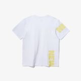  0014 - HÀNG CHÍNH HÃNG - ÁO THUN NEW ERA - LARGE LOGO *WHITE/YELLOW* - 2021** 