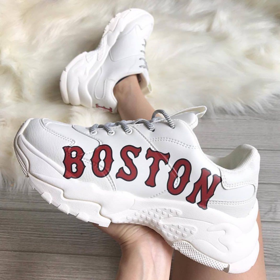  0102 - HÀNG CHÍNH HÃNG - GIÀY SNEAKER MLB BIG BALL CHUNKY BOSTON  - *WHITE RED* - 2021** - Code: 32SHC2011 43I 