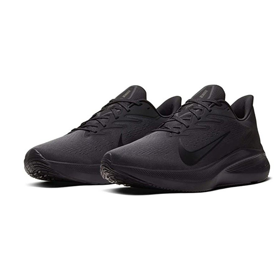 0071 - HÀNG CHÍNH HÃNG - GIÀY NIKE AIR ZOOM WINFLO 7 - TRIPLE BLACK - *ALL BLACK* - 2021** - Code: CJ0291-001
