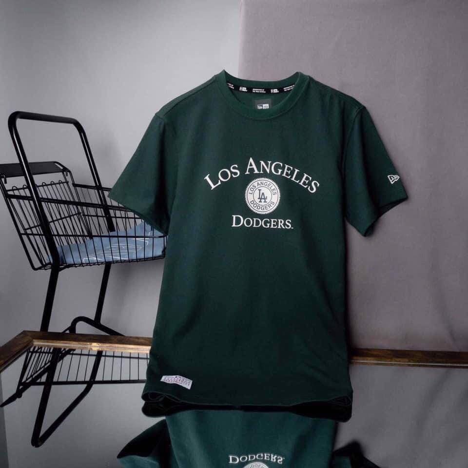 0761 - HÀNG CHÍNH HÃNG - ÁO THUN NEW ERA - LOS ANGELES RÊU - *DEEP GREEN* - Code: 12354490