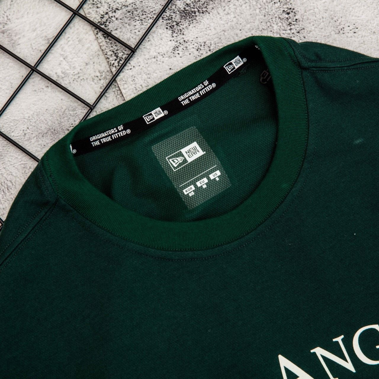 0761 - HÀNG CHÍNH HÃNG - ÁO THUN NEW ERA - LOS ANGELES RÊU - *DEEP GREEN* - Code: 12354490