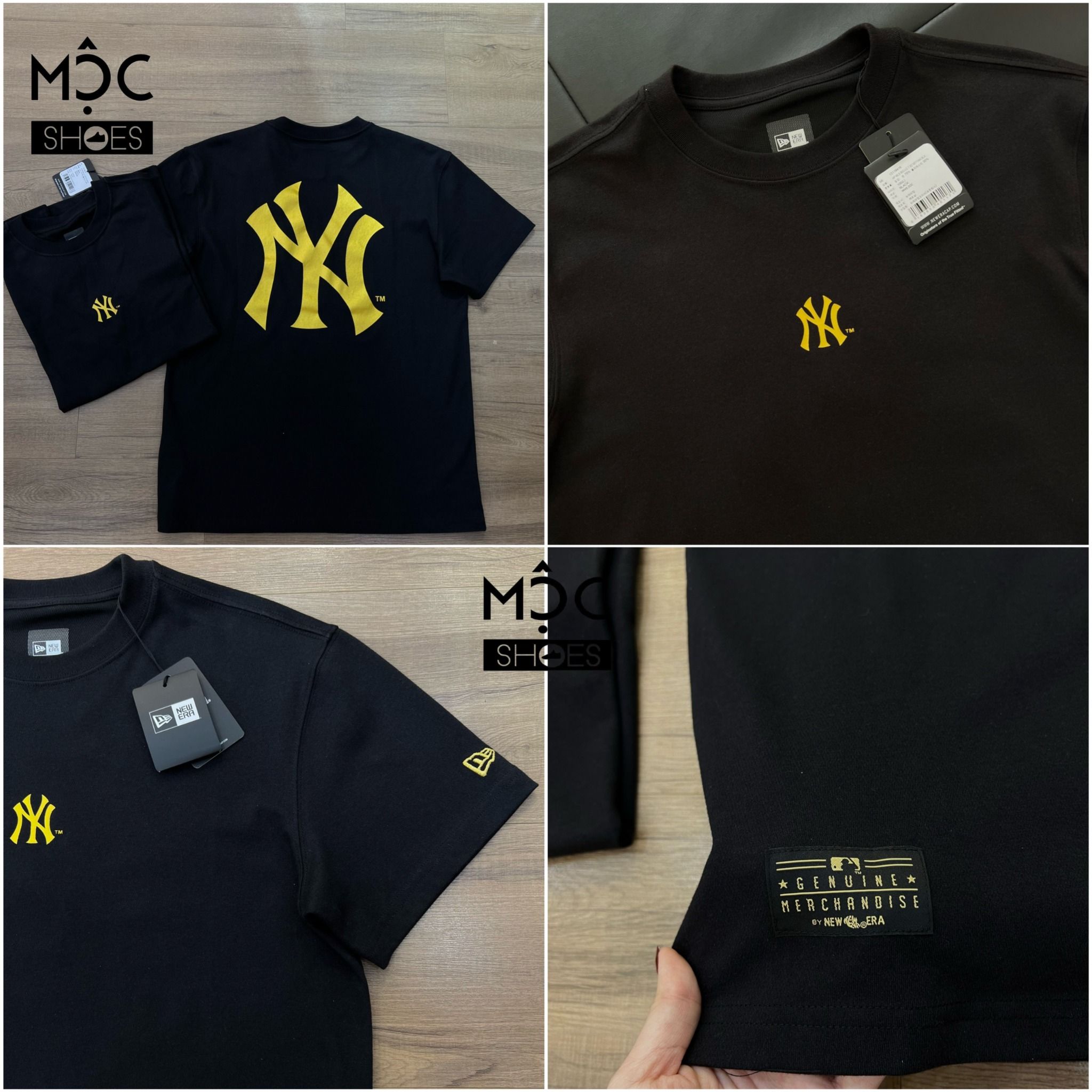 0620 - HÀNG CHÍNH HÃNG - ÁO THUN NEW ERA - NEW YORK (BASIC LOGO) ĐEN - *BLACK* - Code: 12119416