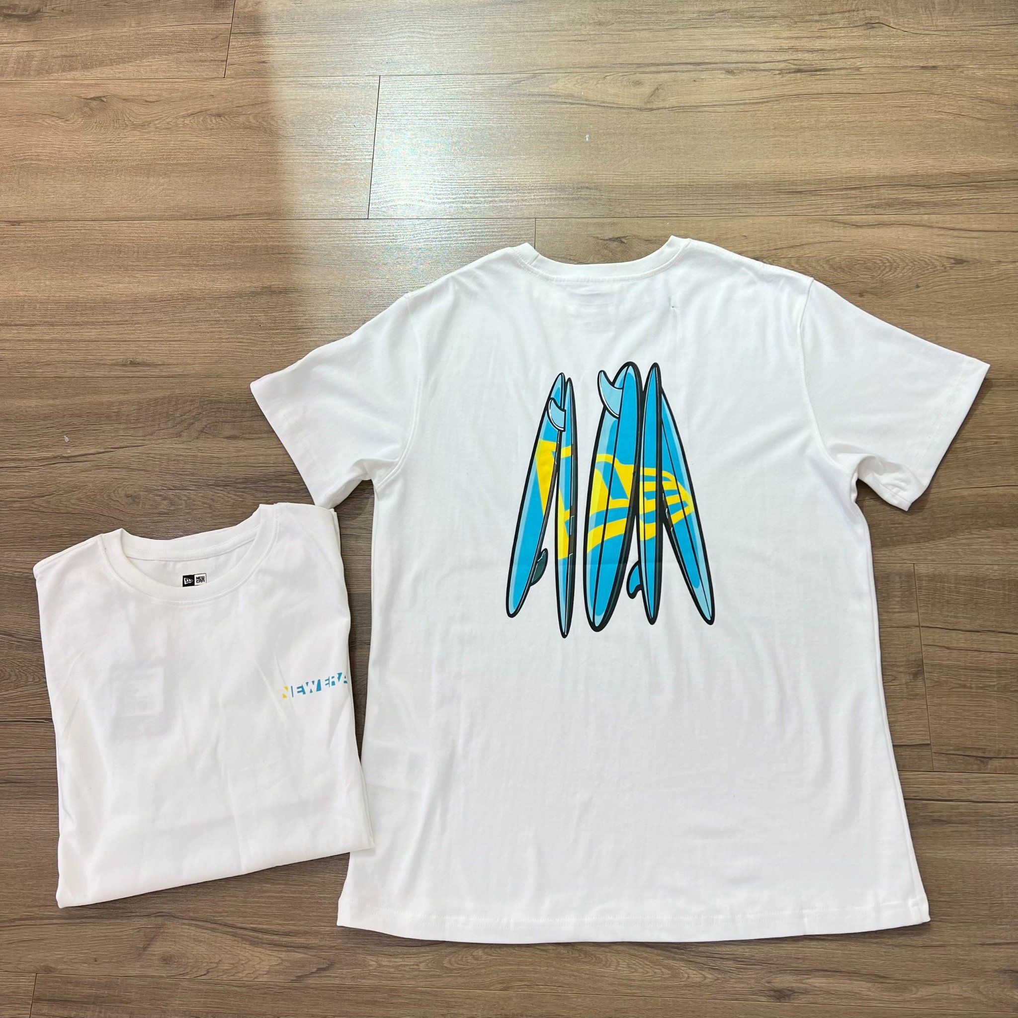 0723 - HÀNG CHÍNH HÃNG - ÁO THUN NEW ERA - MULTICOLOR ( ÁO VÁN ) TRẮNG - *WHITE* - Code: 127152803