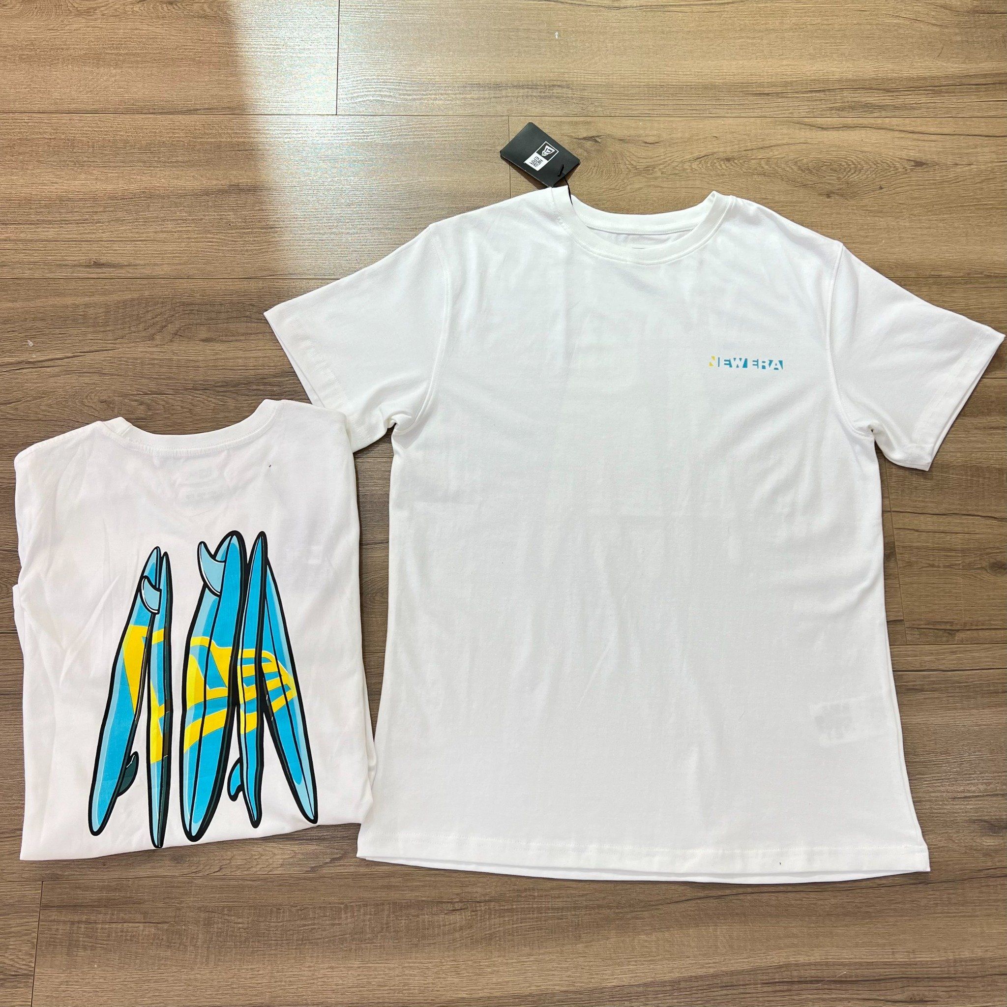 0723 - HÀNG CHÍNH HÃNG - ÁO THUN NEW ERA - MULTICOLOR ( ÁO VÁN ) TRẮNG - *WHITE* - Code: 127152803