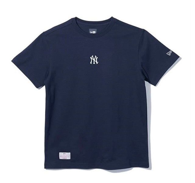 0732 - HÀNG CHÍNH HÃNG - ÁO THUN NEW ERA - NEW YORK BASIC XANH ĐẬM - *NAVY* - Code: 12119414