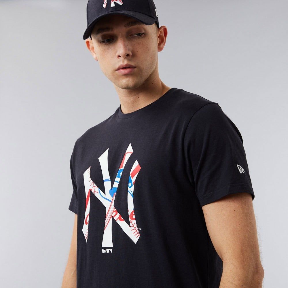 0624 - HÀNG CHÍNH HÃNG - ÁO THUN NEW ERA - NEW YORK XANH CỜ MỸ - *NAVY* - Code: 12354556