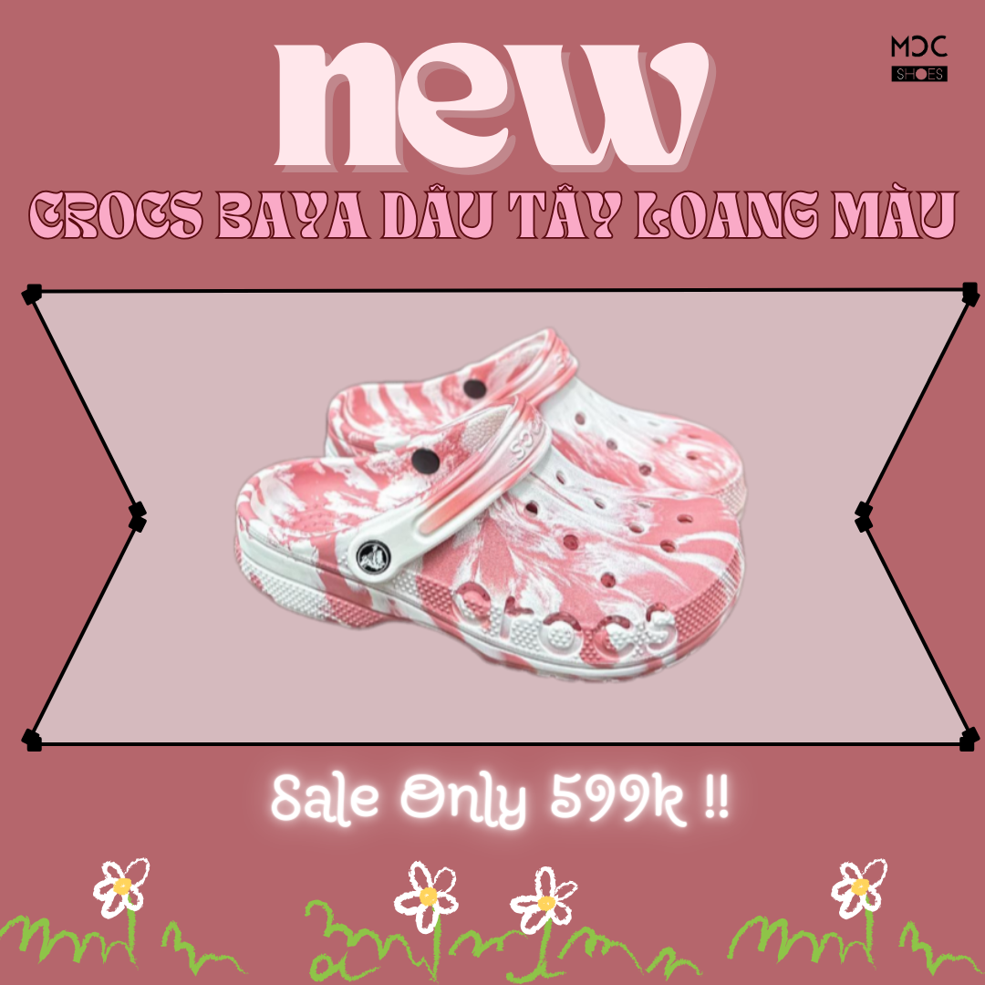 2319 - HÀNG CHÍNH HÃNG - GIÀY CLOG UNISEX CROCS BAYA - DÂU TÂY LOANG