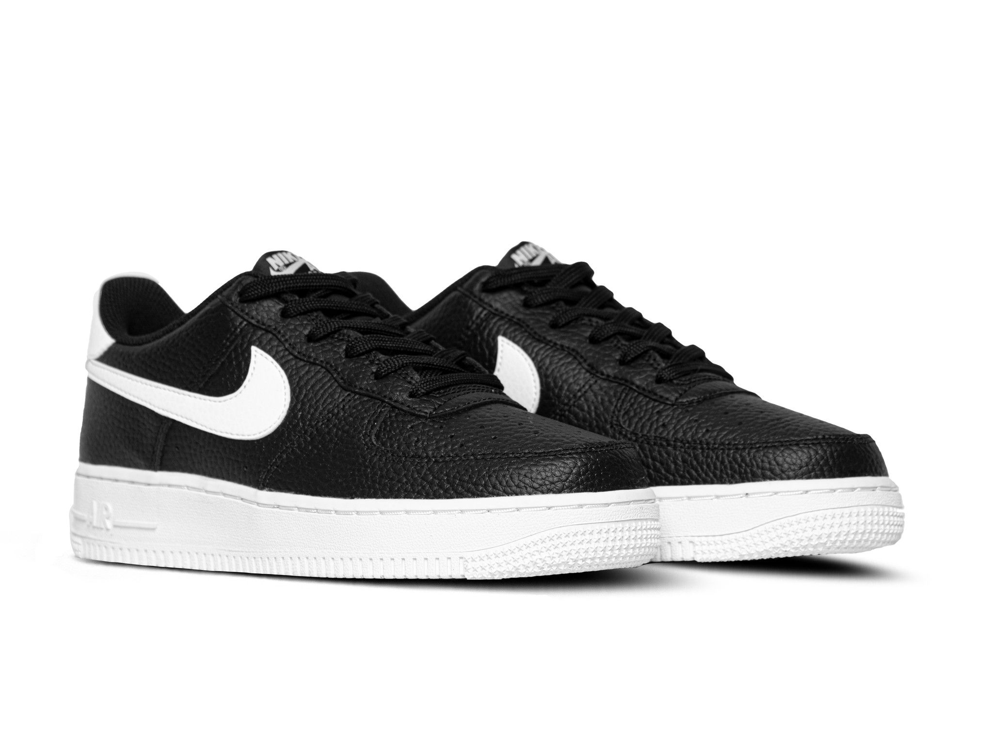 0114 - HÀNG CHÍNH HÃNG - GIÀY NIKE AIR FORCE 1 ĐEN - SWOOSH TRẮNG - *BLACK/WHITE LOGO* - 2021** - Code: