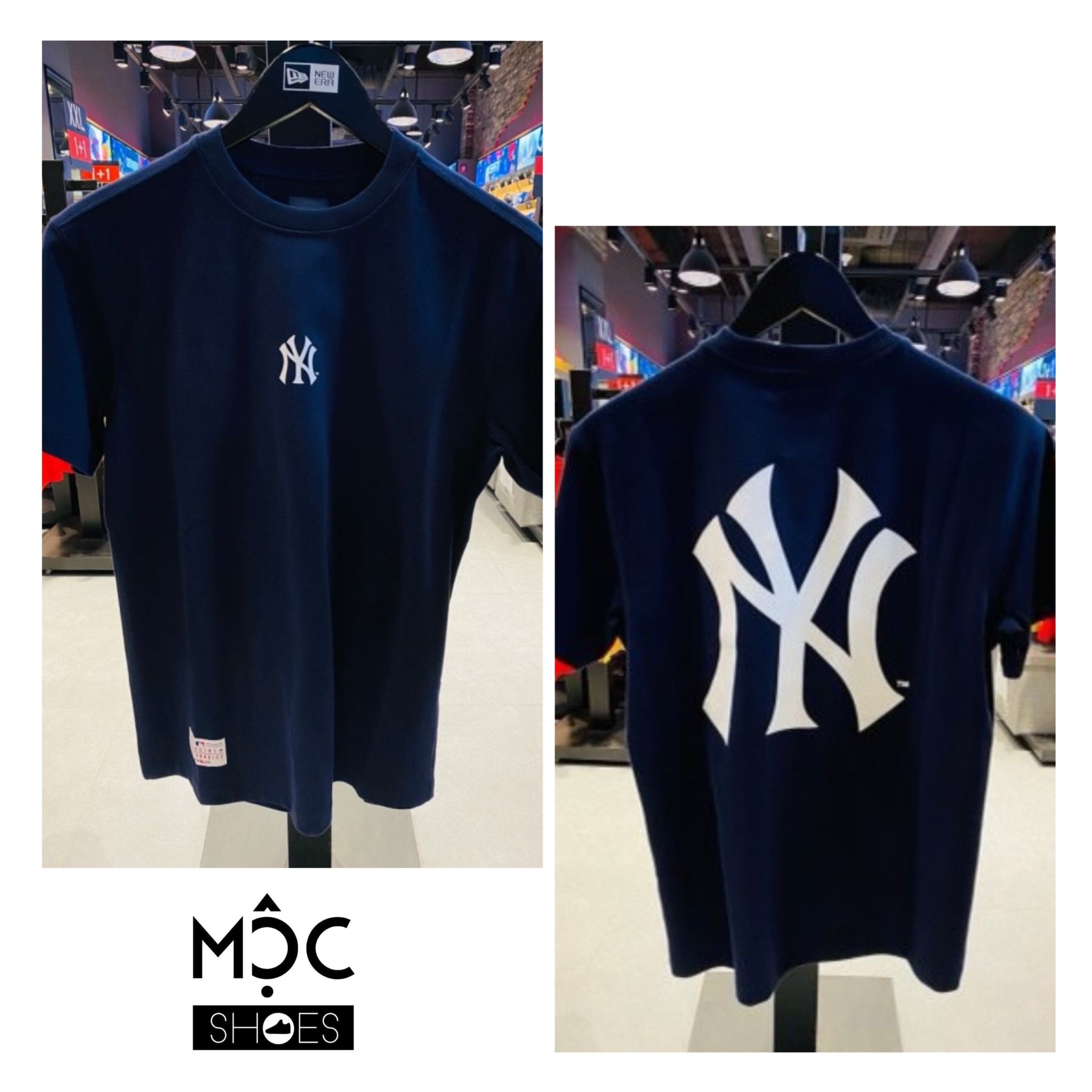  0462 - [CHÍNH HÃNG] - ÁO THUN NEW ERA - New York Basic *NAVY* - NHIỀU MẪU 