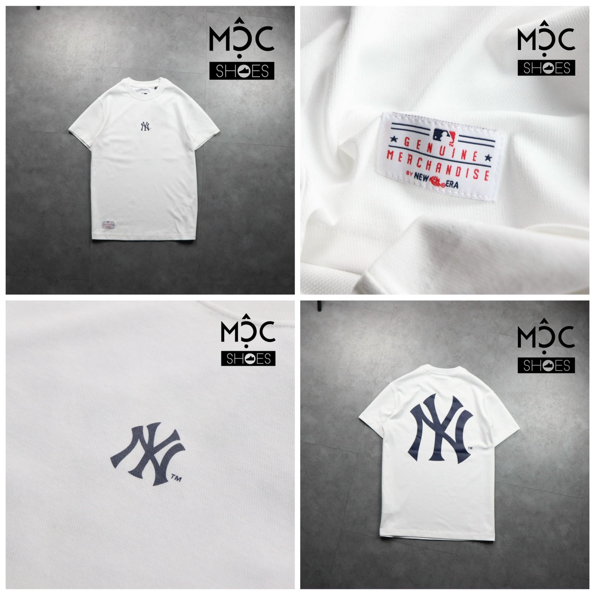 0691 - HÀNG CHÍNH HÃNG - ÁO THUN NEW ERA - NEW YORK BASIC TRẮNG - *WHITE* - Code: 12354539