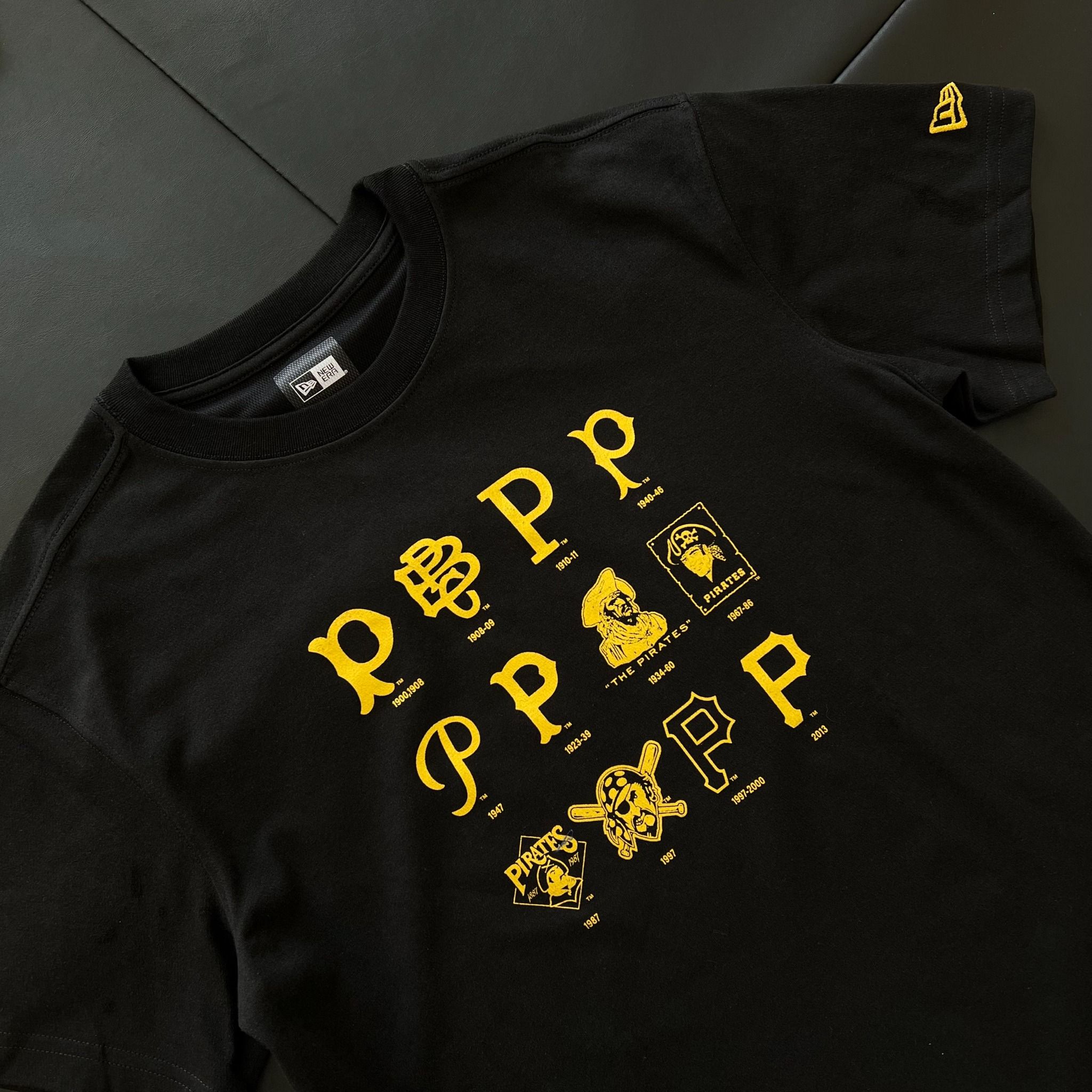 0694 - HÀNG CHÍNH HÃNG - ÁO THUN NEW ERA - LOGO PIRATES ĐEN - *BLACK* - Code: 13086554