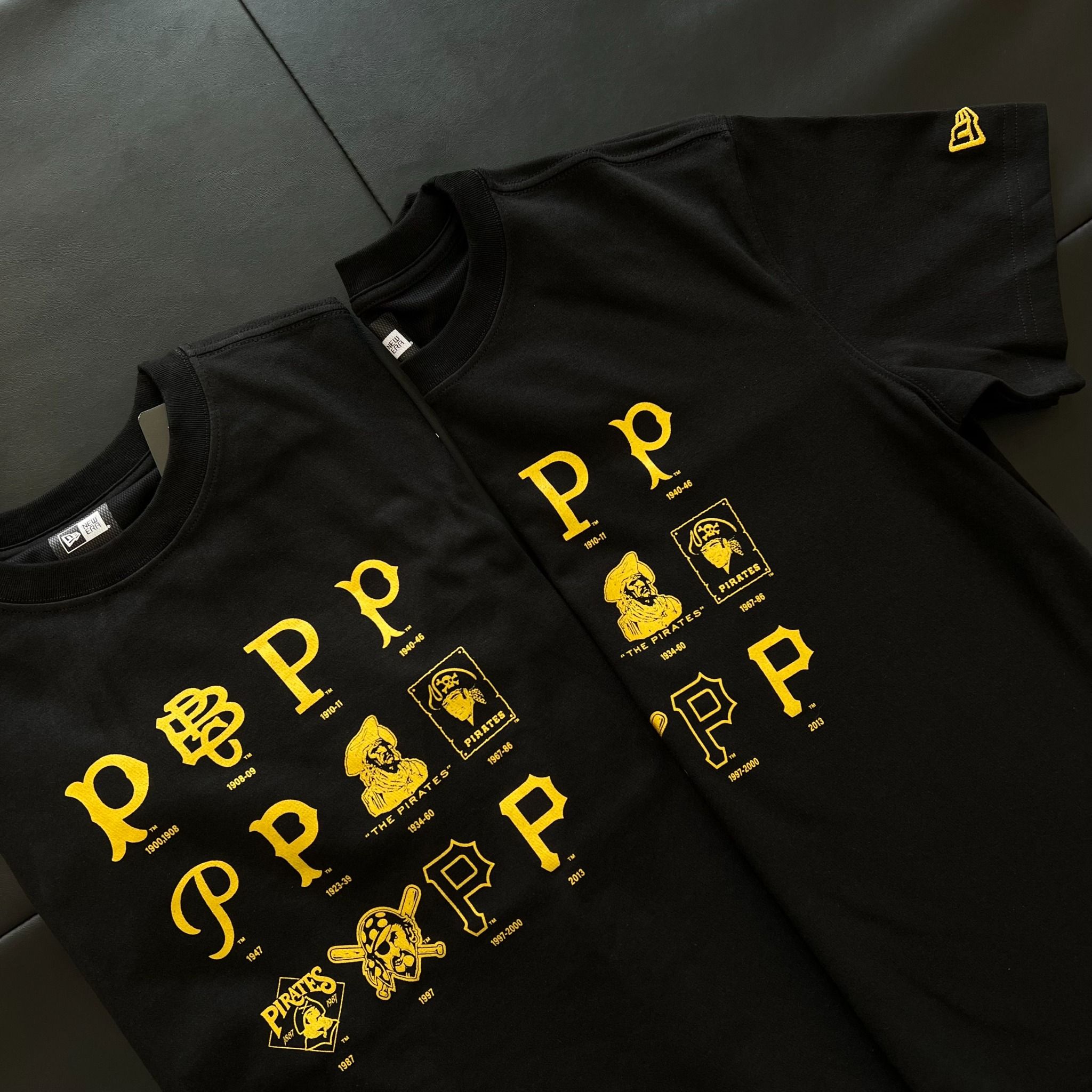 0694 - HÀNG CHÍNH HÃNG - ÁO THUN NEW ERA - LOGO PIRATES ĐEN - *BLACK* - Code: 13086554