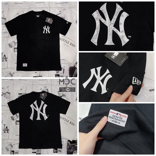 0712 - HÀNG CHÍNH HÃNG - ÁO THUN NEW ERA - NY PAILEYS ĐEN - *BLACK* - Code: 13086597