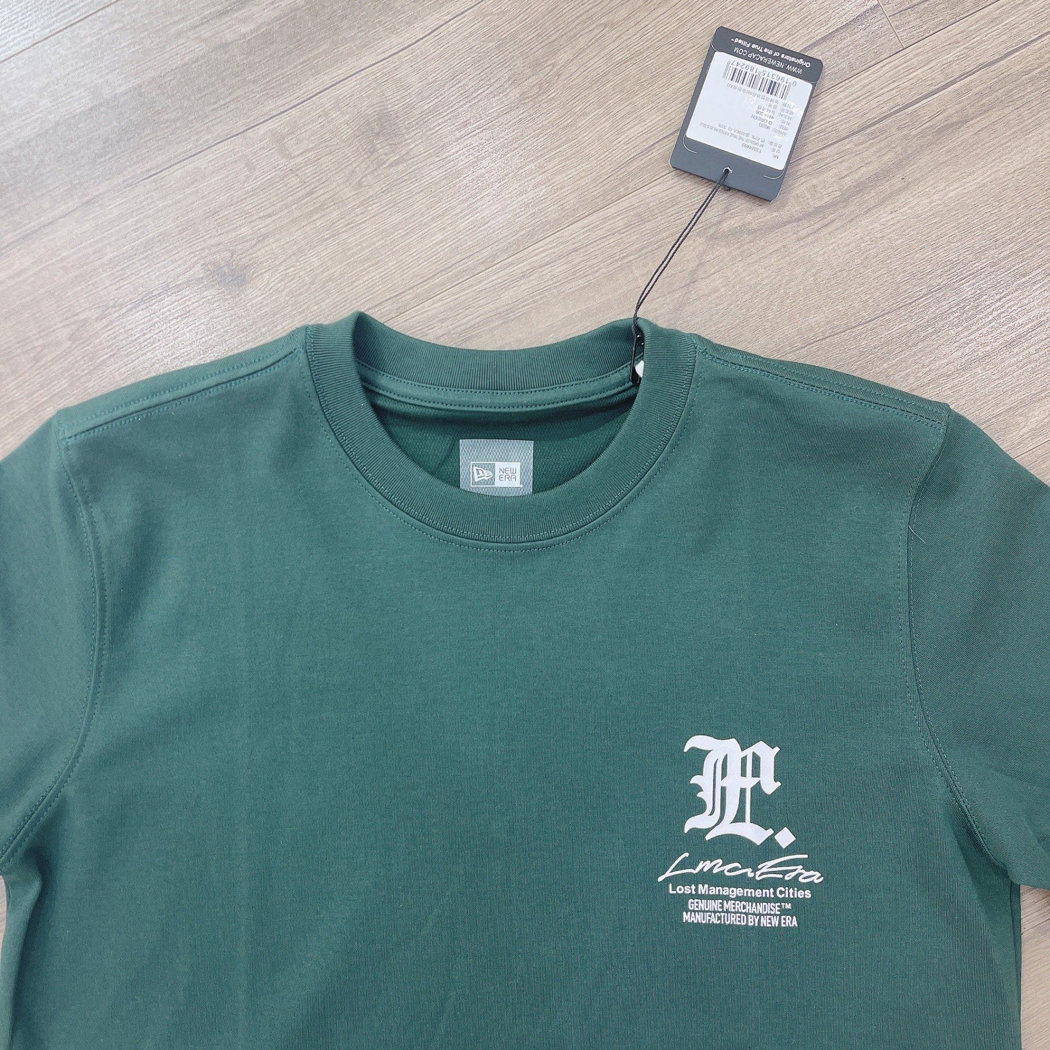 0653 - HÀNG CHÍNH HÃNG - ÁO THUN NEW ERA - QUẢ BANH - *GREEN* - Code: 13324492