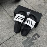  1739 - HÀNG CHÍNH HÃNG - DÉP ADIDAS ALPHABOUCE SLIDE - Đen Full / Quai trắng - *BLACK/Quai WHITE* - 2024** - Code:FZ0388 