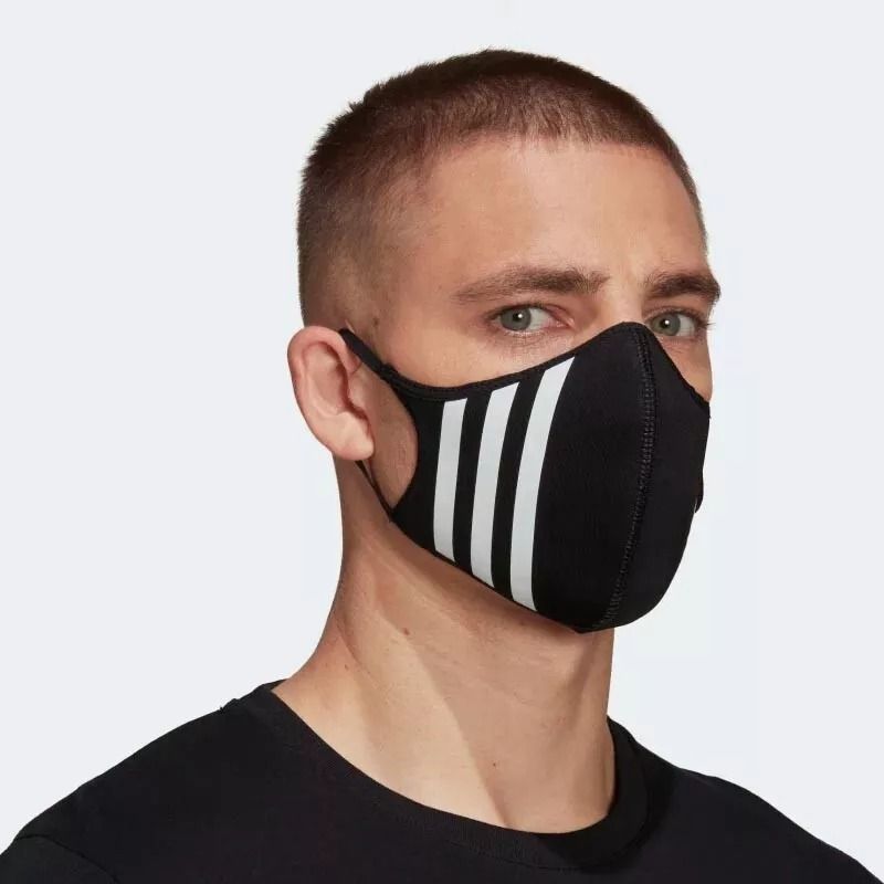 2559 - HÀNG CHÍNH HÃNG - BỘ 3 KHẨU TRANG ADIDAS FACE MASK COVER SIZE M/L - *BLACK* - 2025** - Code: HF7045