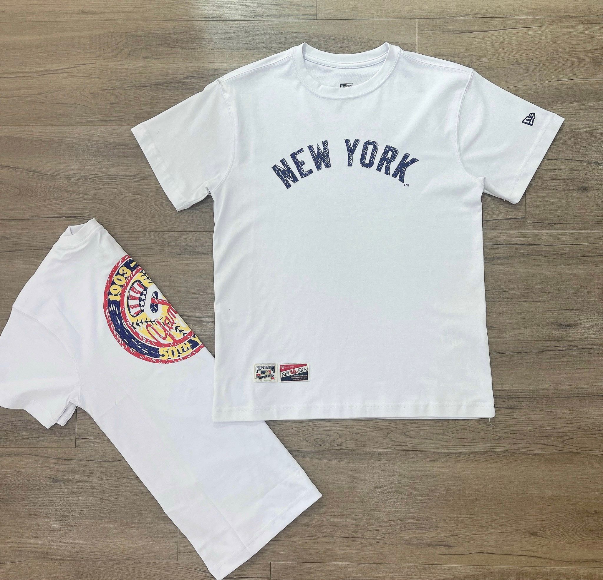 0661 - HÀNG CHÍNH HÃNG - ÁO THUN NEW ERA - YANKEE SÁP MÀU TRẮNG - *WHITE* - Code:12715399
