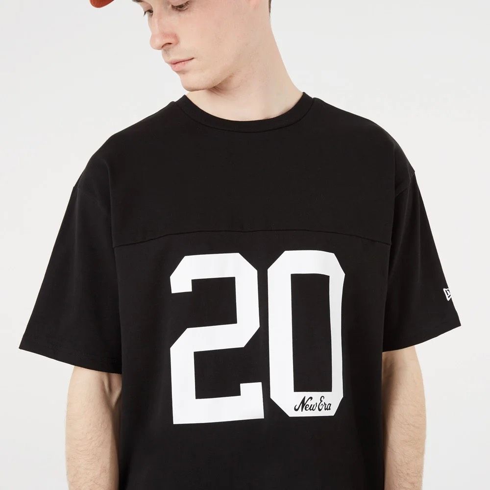 0711 - HÀNG CHÍNH HÃNG - ÁO THUN NEW ERA - LOGO SỐ 20 ĐEN - *BLACK* - Code: 12869828